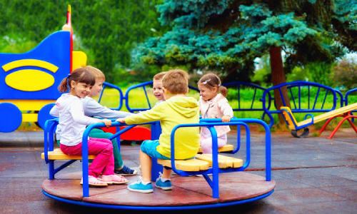 Children playing outdoor at NurtureNest